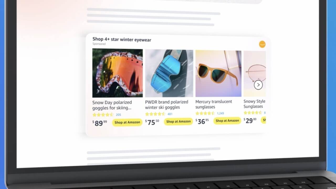 An example of Amazon's Sponsored Products showing up in the middle of a blog article.