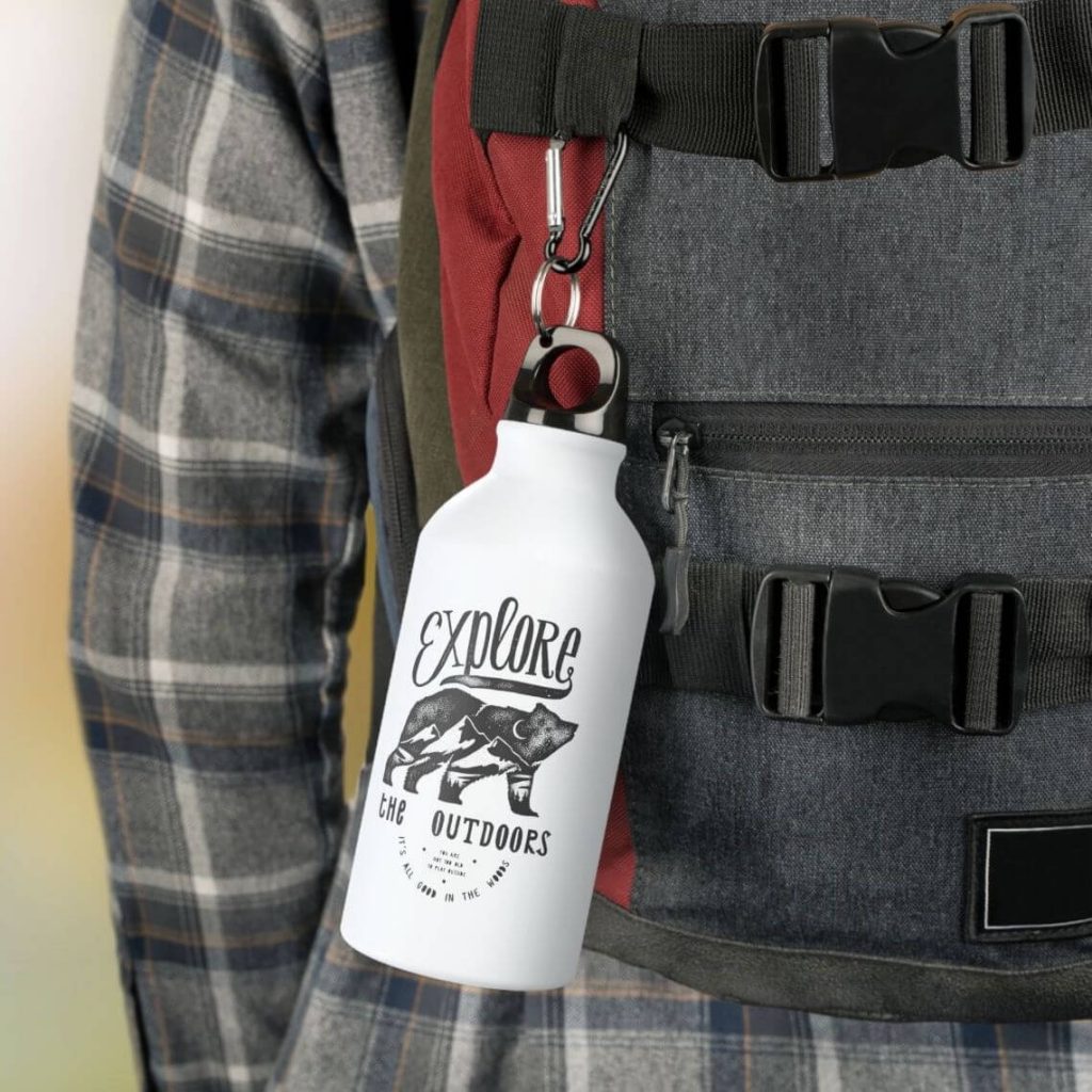 Custom Aluminum Water Bottles POD with Printify Custom Mugs Australia 18