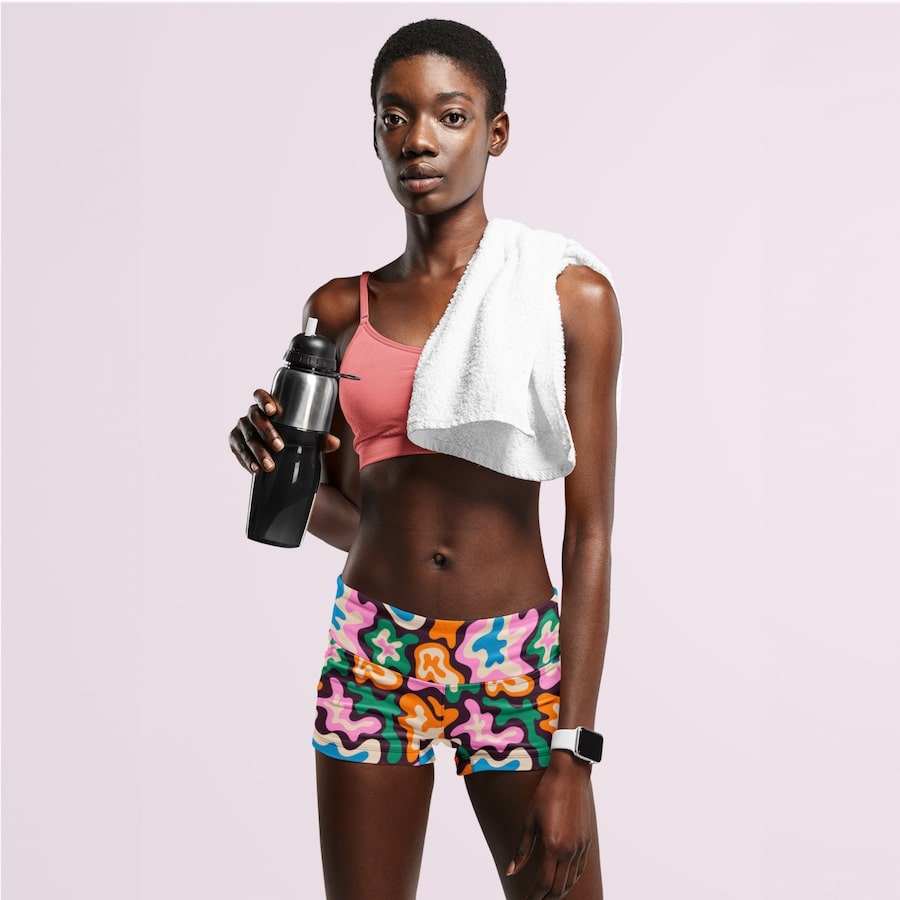 Womens custom shorts POD Halloween Shirts 61