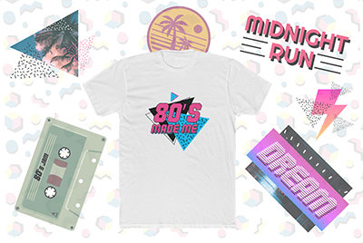 Free Printify Designs - 80s