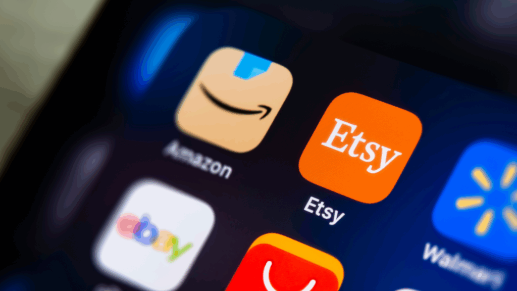 What are the key shopping occasions and strategic planning for Etsy sellers Image showing a guide on using Etsy's new app to shop for favorite products effectively.